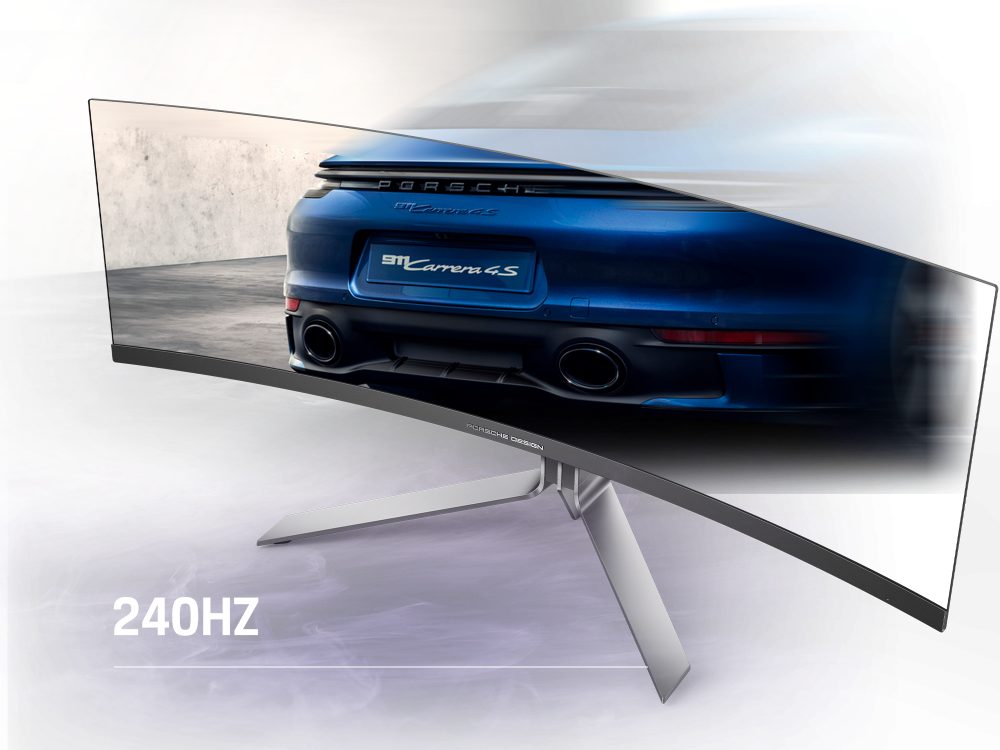 Taux de rafraîchissement de 240 Hz pour une fluidité d'image exceptionnelle et une réactivité foudroyante sur l'écran AOC Porsche Design chez FlowUP