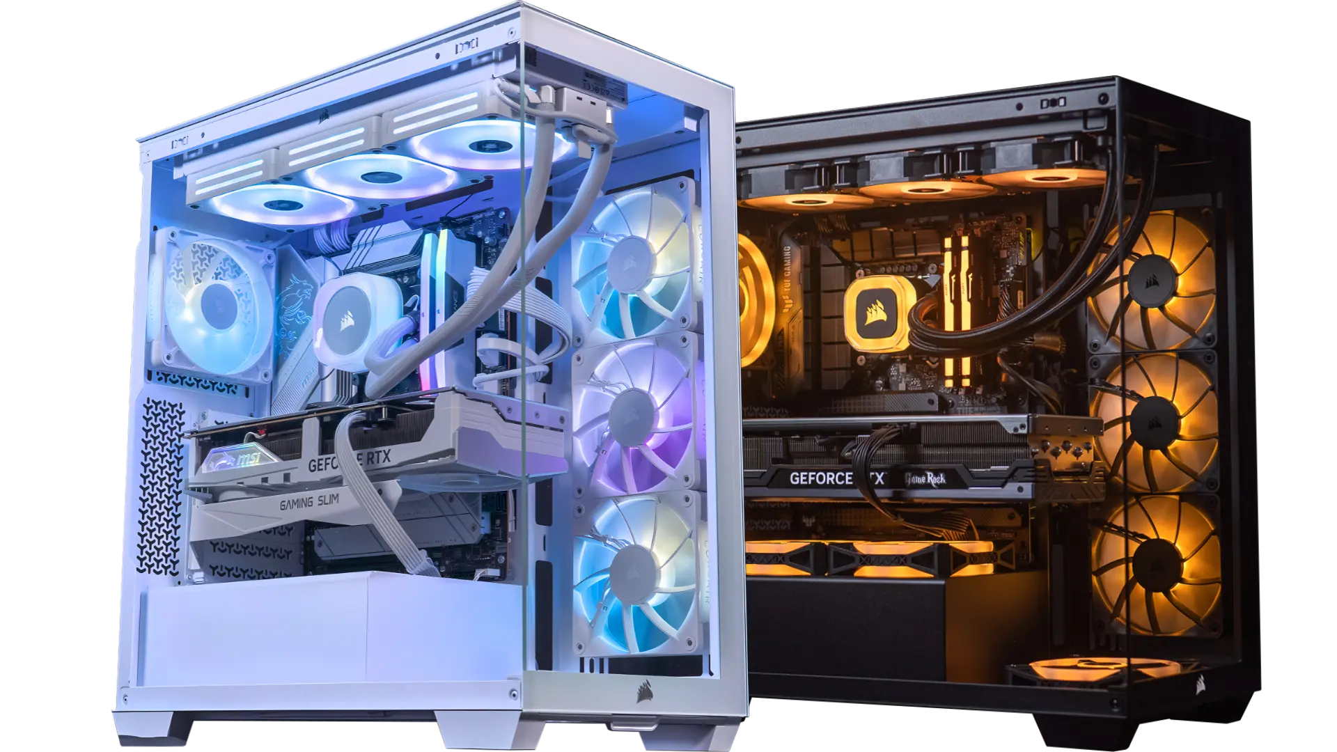 PC Gamer FlowUP 3500X sur mesure : versions noir et blanc avec RTX 4080 Super et watercooling Corsair iCUE Link