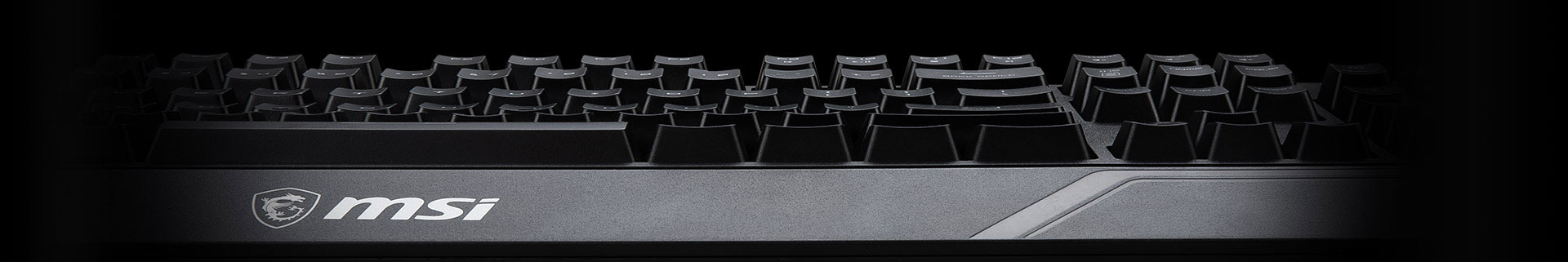 Clavier gaming MSI Vigor GK20 aux touches concaves au design ergonomique pour une frappe confortable en jeu et en bureautique chez FlowUP