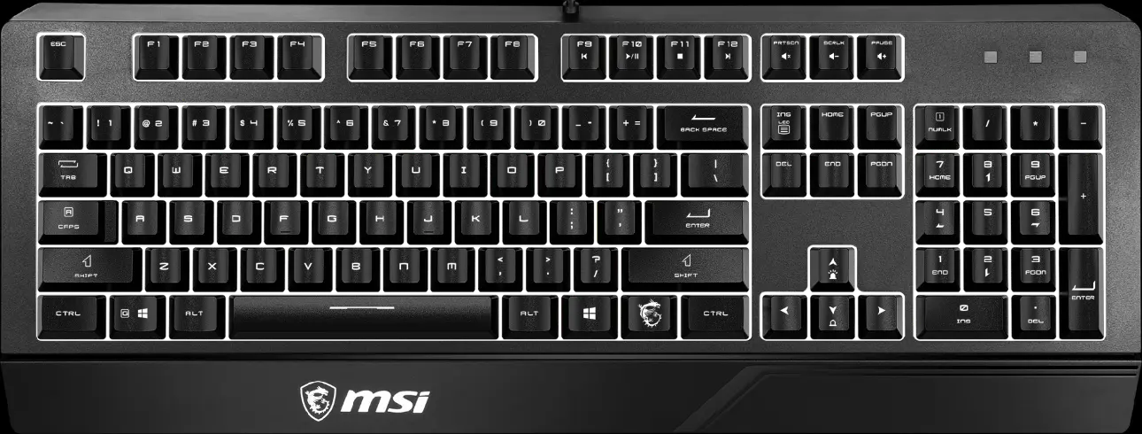 Option de personnalisation du rétroéclairage avec le mode Respiration sur le clavier MSI Vigor GK20 pour votre setup gaming chez FlowUP