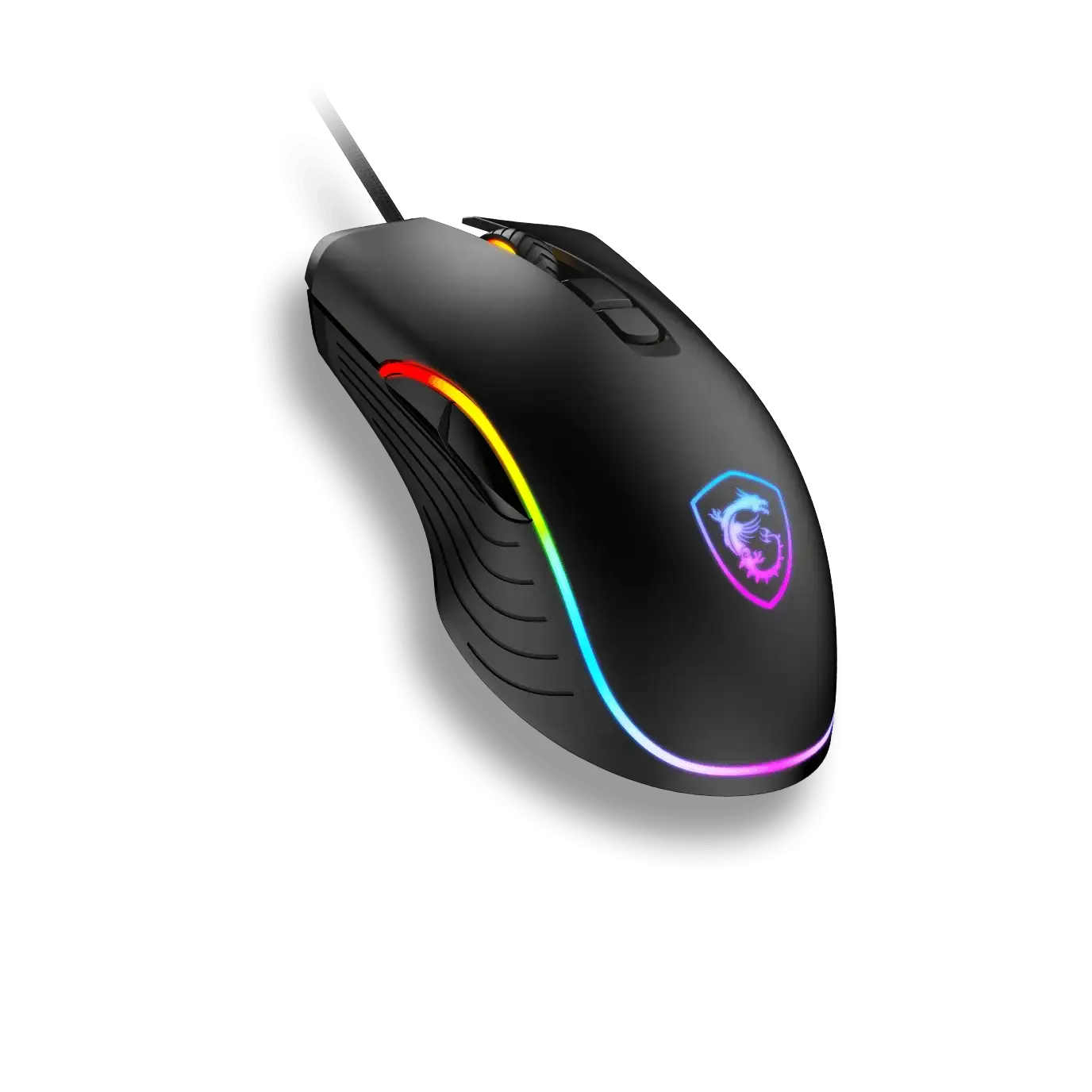 Souris optique MSI Forge GM300 haute précision 7200 DPI avec éclairage RGB pour compléter votre PC gamer sur la boutique FlowUP