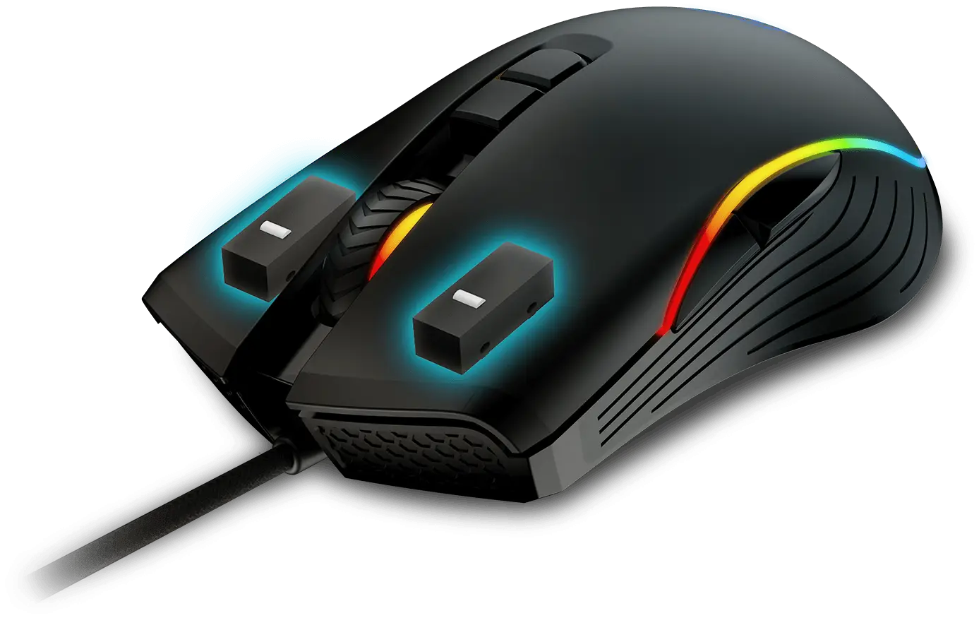 Souris gaming MSI Forge GM300 avec commutateurs 10 millions de clics et éclairage RGB pour config PC gamer sur la boutique FlowUP
