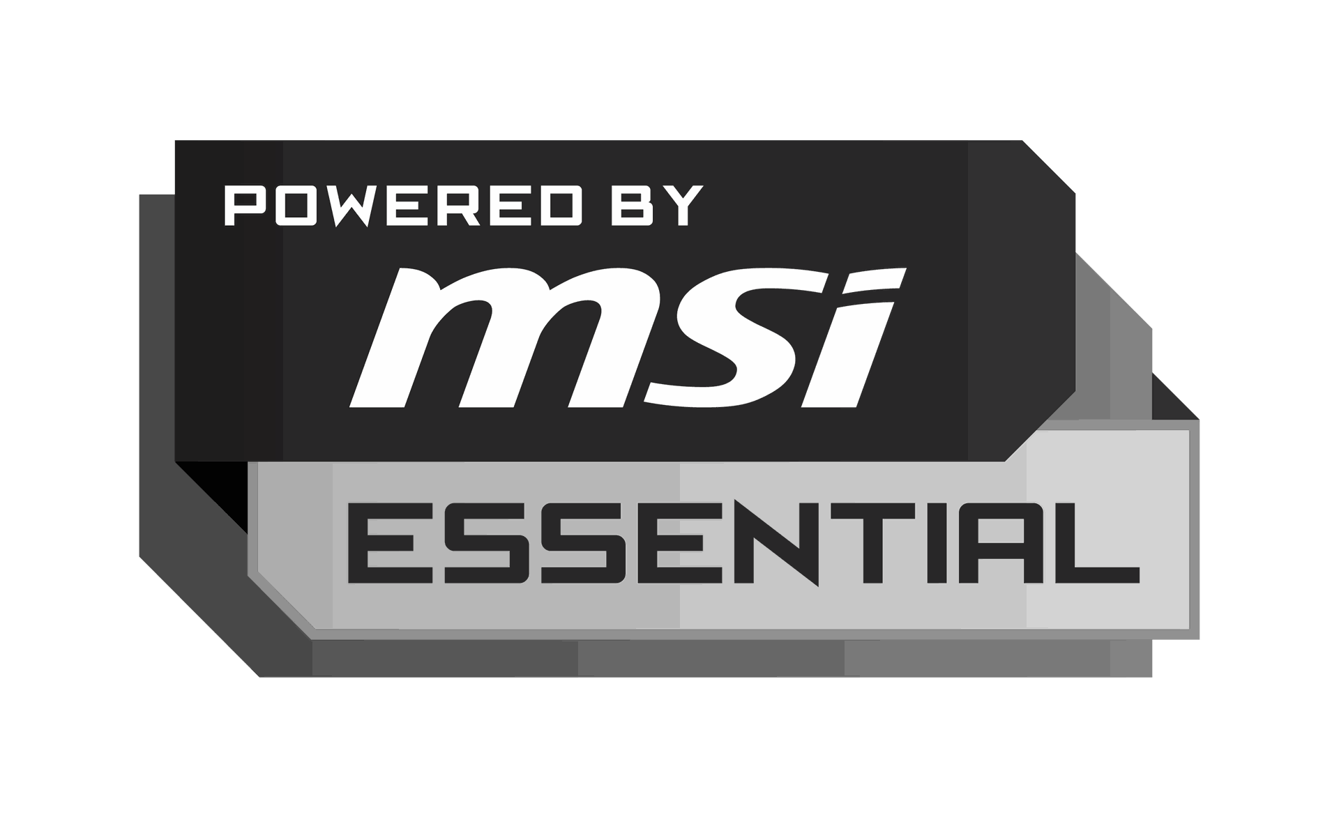 Badge Powered by MSI Essential pour PC gamer FlowUP
