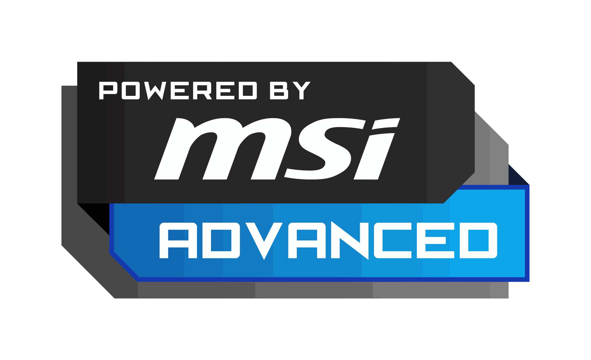 Badge Powered by MSI Advanced pour PC gamer FlowUP