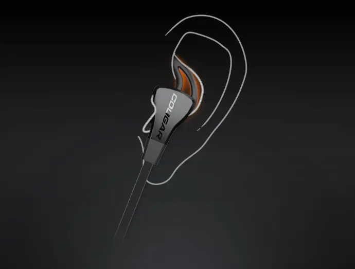 Trois tailles de crochets d'oreille et d'embouts en silicone pour un maintien ergonomique parfait chez FlowUP