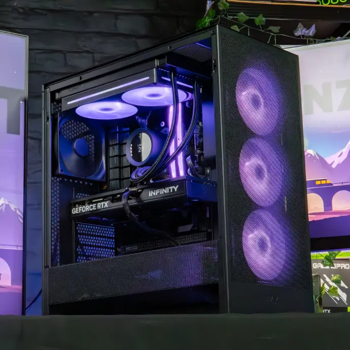 Configuration PC gaming 1440p avec RTX 5070 en collaboration FlowUP x NZXT