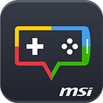 Logo MSI APP PLAYER permettant une expérience de jeu mobile fluide et optimisée sur PC avec vos périphériques MSI chez FlowUP