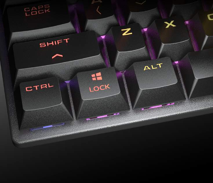 Cadre supérieur en métal renforcé du clavier du pack COUGAR COMBAT pour une solidité et une durabilité à toute épreuve chez FlowUP