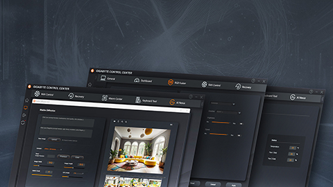Logiciel Gigabyte Control Center : interface intuitive pour optimiser les performances et l'éclairage RGB en temps réel chez FlowUP