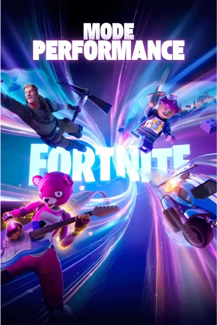 PC gamer Banger GEFORCE RTX™ 5060 affichant 319 FPS en 1080p sur Fortnite en mode Performance, gameplay ultra fluide en Full HD avec RTX 5060 et Intel Core i5 12400F