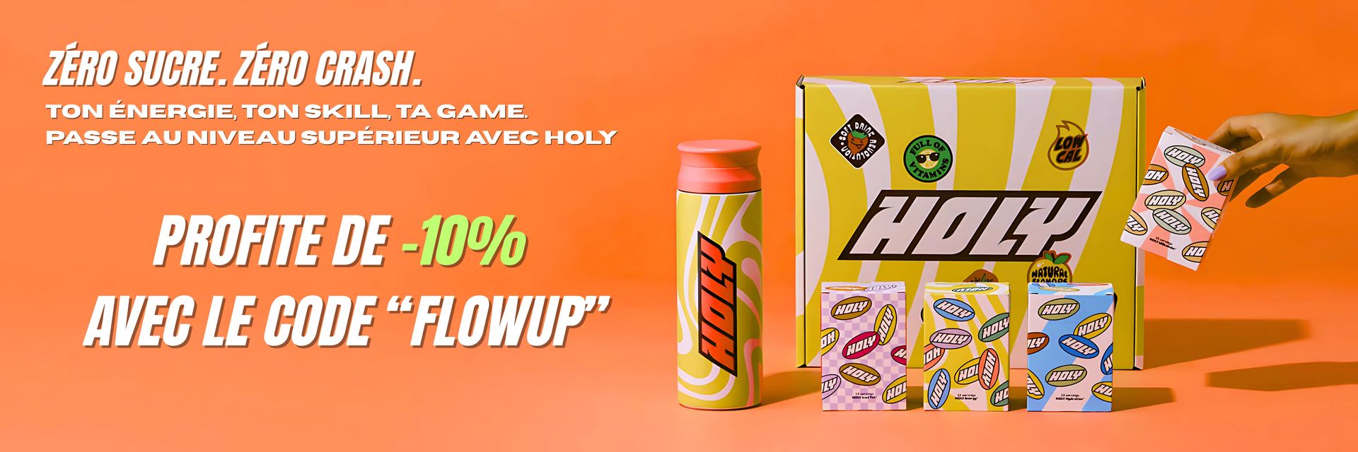 banner flowup x holy