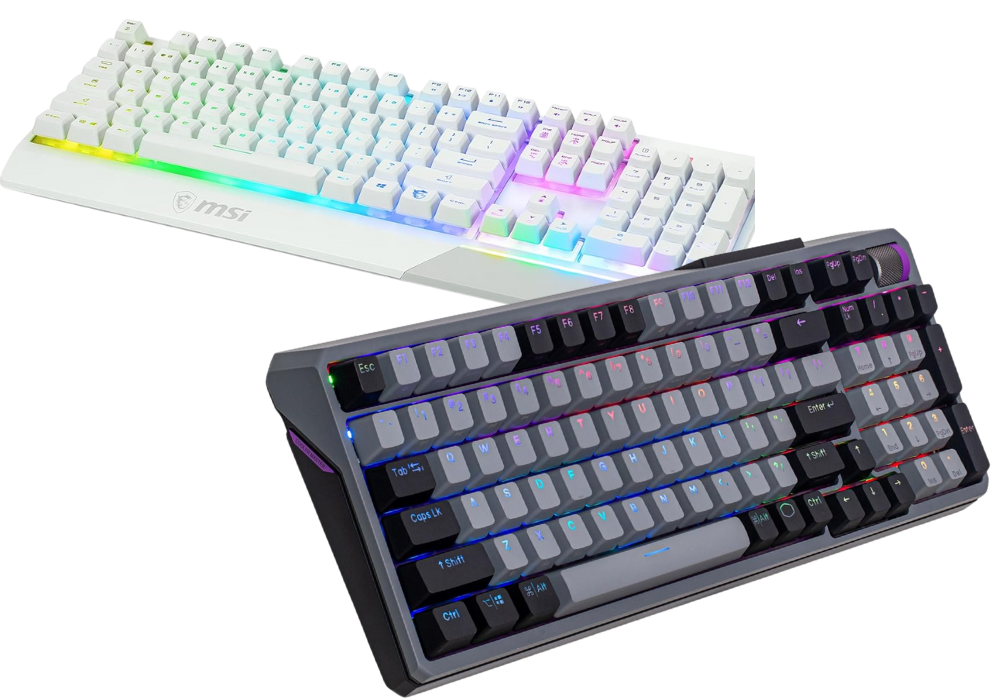 Claviers gaming RGB mécaniques MSI pour setup PC gamer performant et compétitif