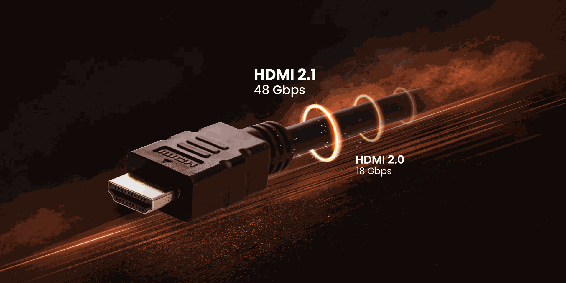 Câble HDMI 2.1 48 Gbps comparé HDMI 2.0 18 Gbps pour écran gaming 4K 120Hz haute performance PC gamer FlowUP