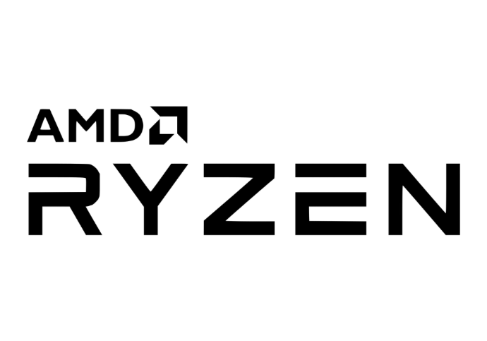 Logo AMD Ryzen utilisé sur PC gamer FlowUP avec processeur Ryzen haute performance pour gaming et création