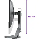 Vue de profil de l'écran PC gamer AOC AGON PRO AG256FS avec son pied ergonomique réglable sur 130 mm pour setup eSport FlowUP