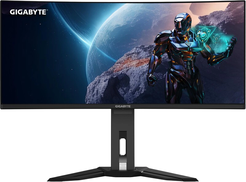 Écran PC gamer Gigabyte MO34WQC2 34 pouces WQHD 3440x1440 QD OLED incurvé 240Hz ultra rapide 0 03 ms pour gaming immersif