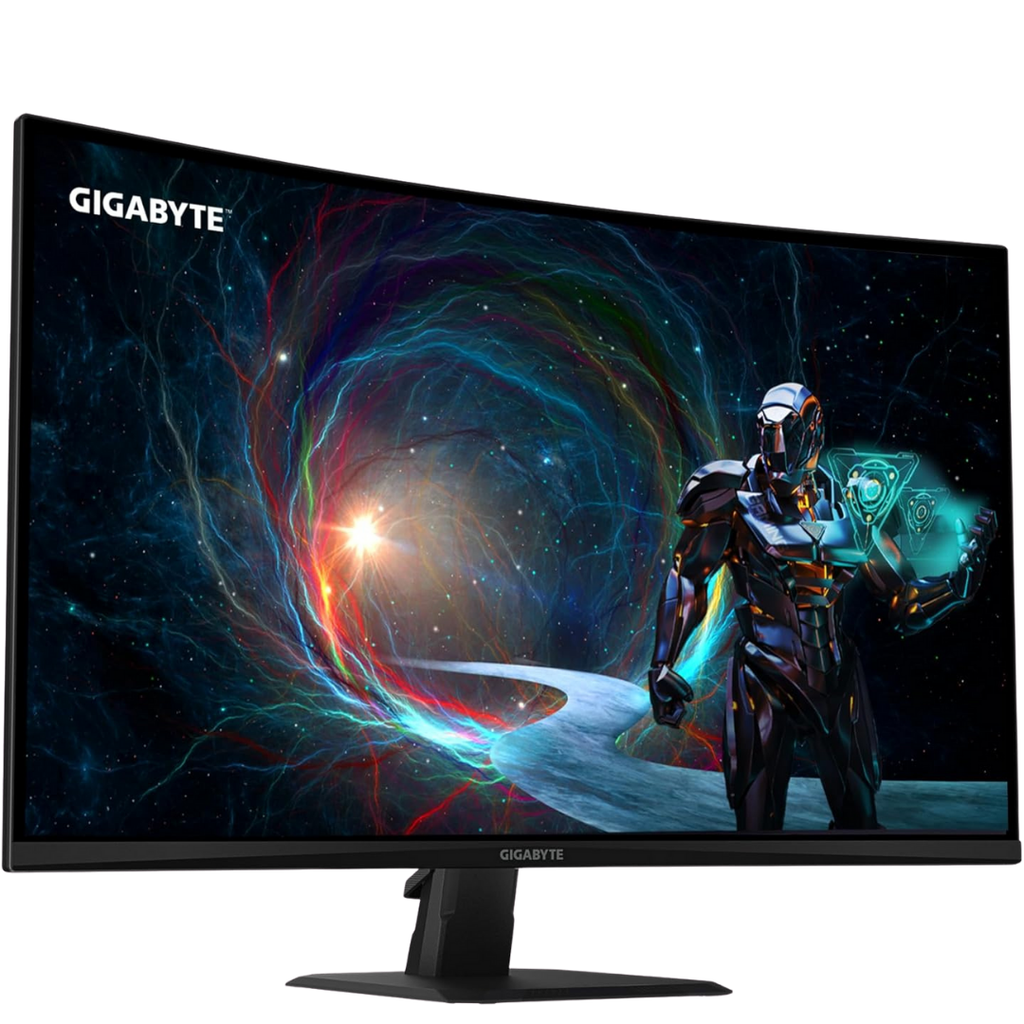 Écran PC gamer incurvé GIGABYTE GS32QCA 32 pouces QHD 180Hz dalle VA pour setup gaming FlowUP