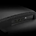 Vue rapprochée des ports HDMI et DisplayPort à l'arrière d'un écran PC gamer incurvé GIGABYTE GS32QCA pour setup FlowUP