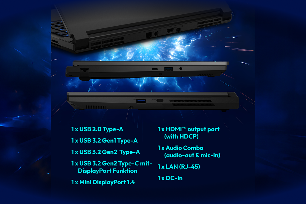 ERAZER Deputy P1 Core 15" / RTX 5060 / Ultra 5 210H / 16GB DDR5 / 144Hz