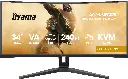 Écran PC gamer incurvé IIyama G-Master GCB3486WQSCP-B1 Gold Phoenix 34 pouces WQHD 240Hz pour setup FlowUP