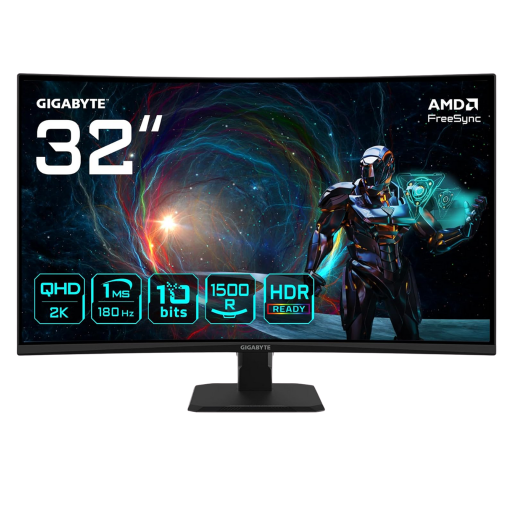 GIGABYTE 32" / 180Hz / QHD / VA / Incurvé - Écran PC