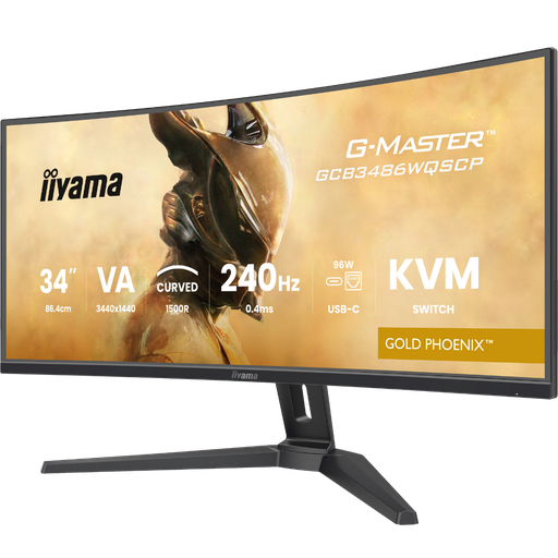 [GCB3486WQSCP-B1] IIyama 34" / 240Hz / WQHD / VA / Incurvé - Écran PC
